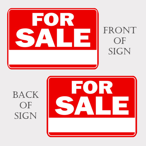 Rogue River Tactical 17x13 red yard sign, stake included for stable placement.
