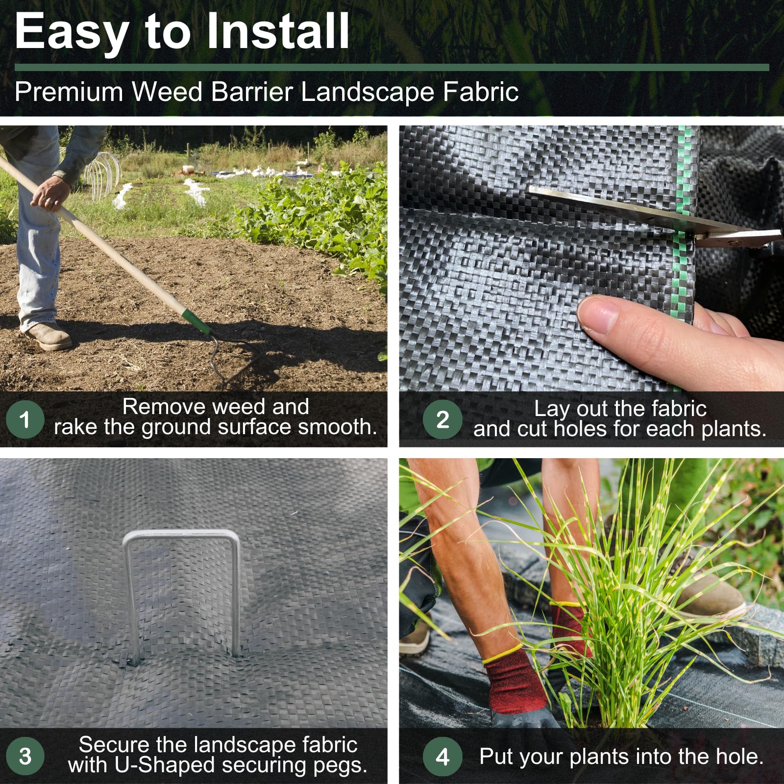 Rohuis breathable geotextile fabric maintains soil moisture and drainage.