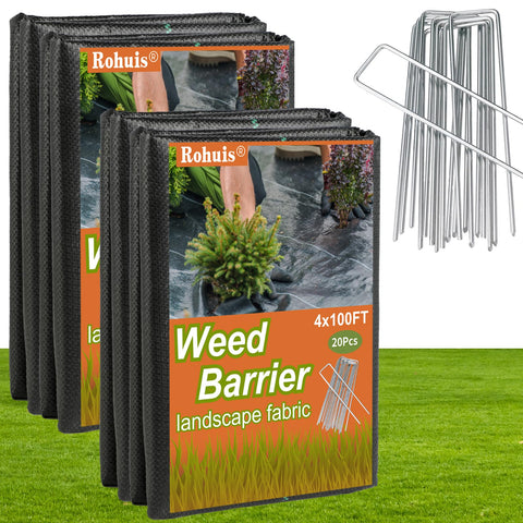 Rohuis weed barrier fabric roll demonstrates durable weed control and garden airflow.