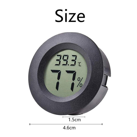 Rojuna compact hygrometer ideal for greenhouse and humidifier setups.