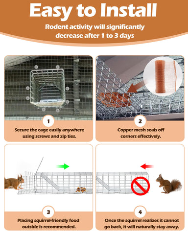 Rokkuon copper mesh seal roll used to seal gaps around excluder