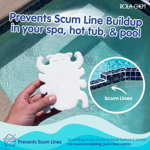 Rola-Chem Scumbug is durable and reusable for spa care.