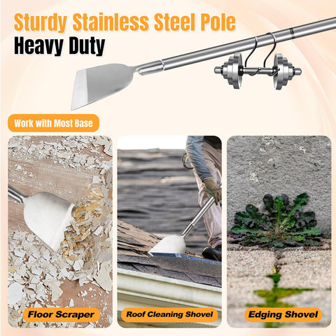 ROLKAR moss-plaster removal tool ideal for wall and floor prep.