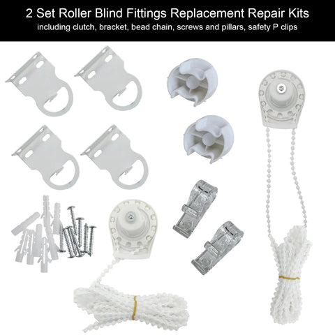 1.5 meter chain length with safety device included with blinds kit.