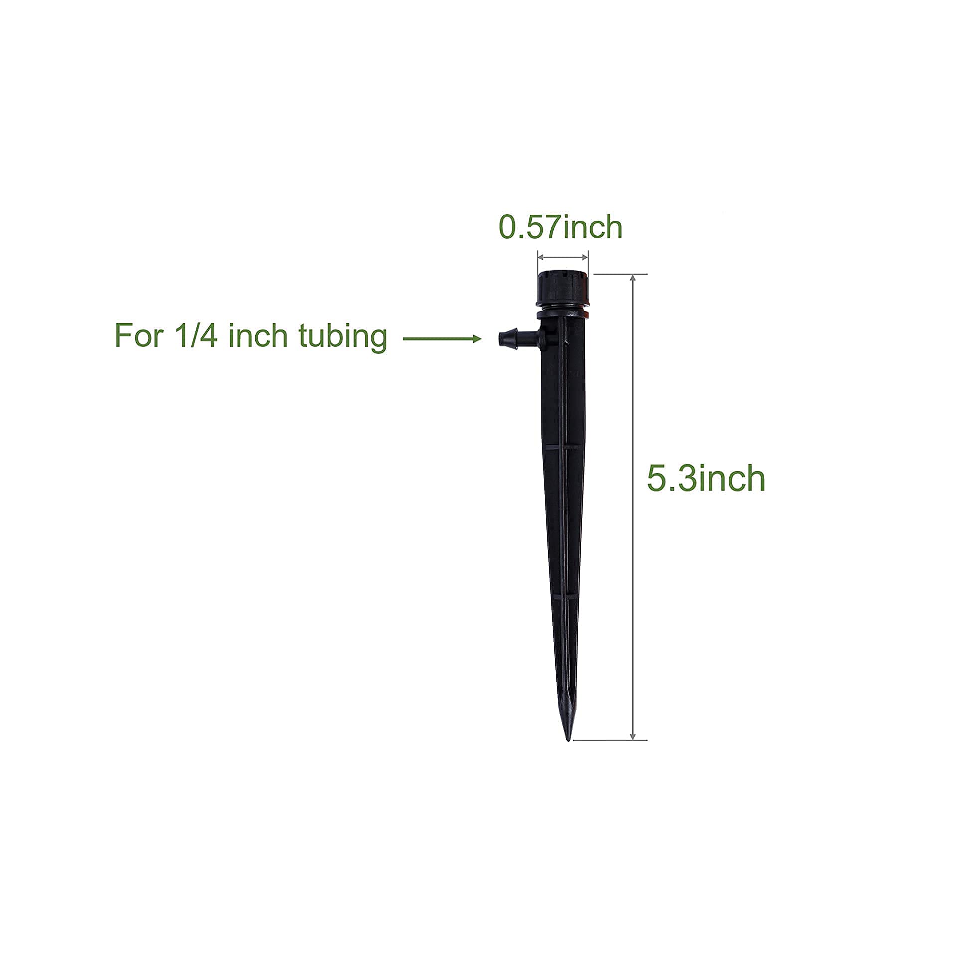 Romanend emitter features wide passages for steady flow across plants.