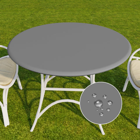 Romanstile round tablecloth with elastic edge offering secure fit on round tables