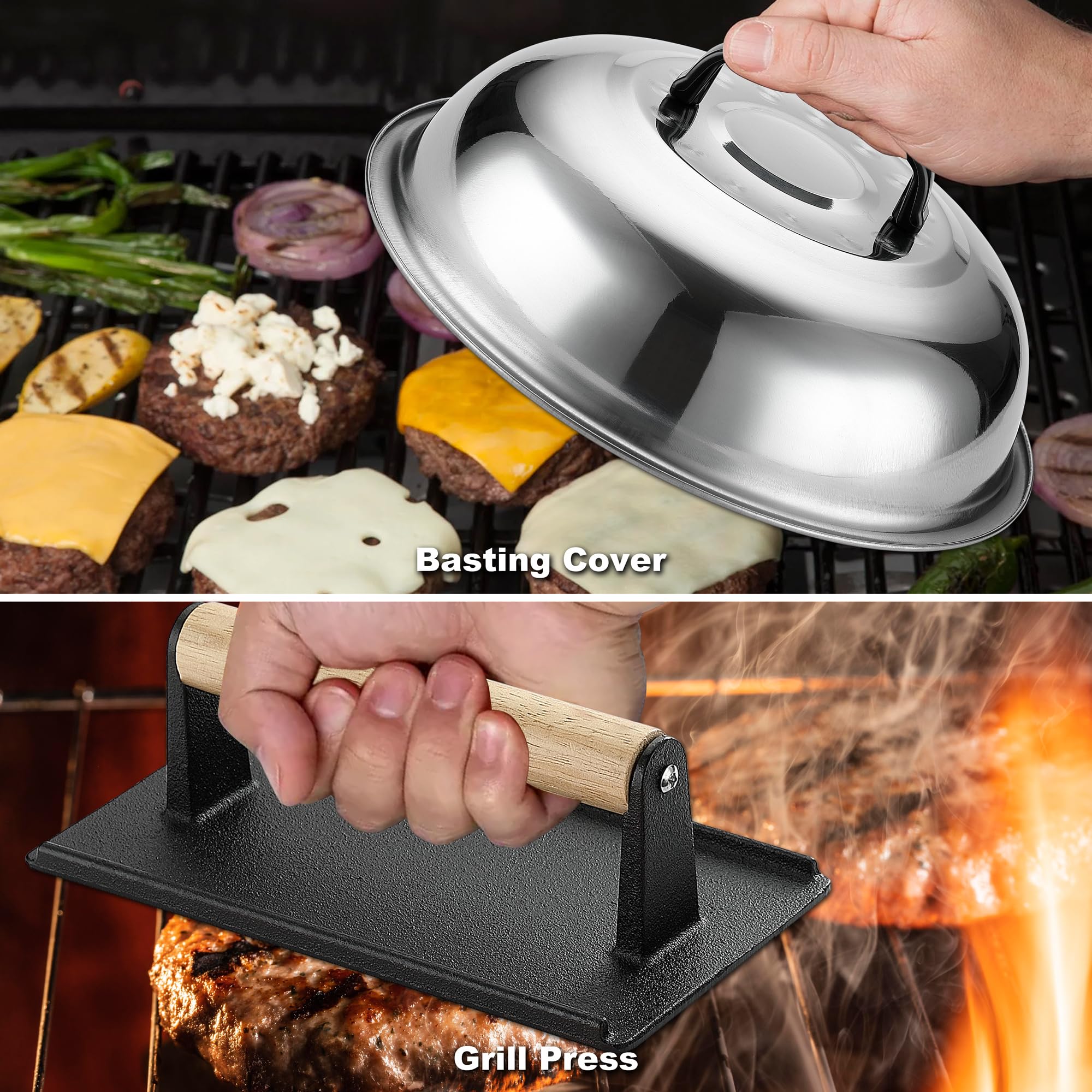 ROMANTICIST burger flipper sturdy tool for flipping burgers with control