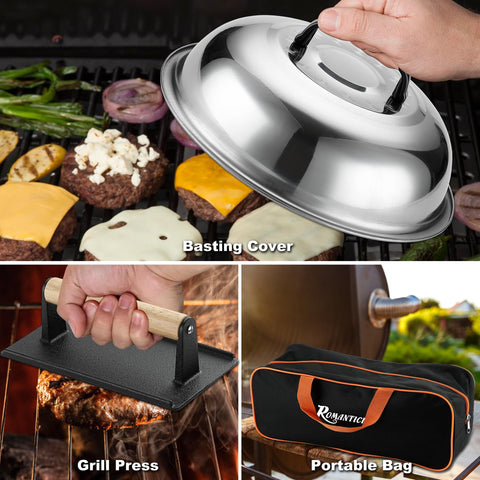ROMANTICIST burger spatulas and flipper in action for precise turning