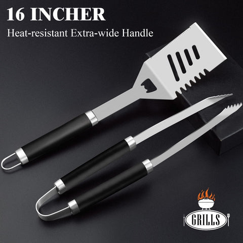 ROMANTICIST stainless steel barbecue tools set ready for heavy-duty grilling sessions
