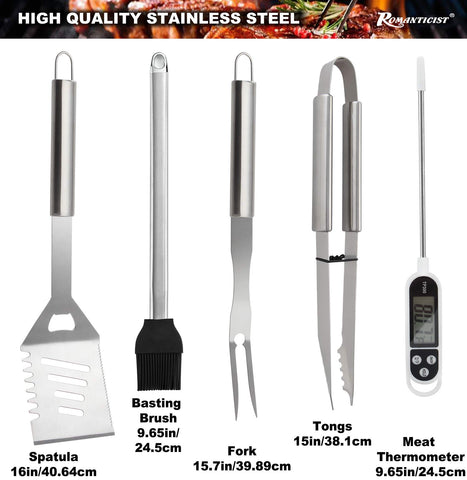 ROMANTICIST stainless steel spatula for precise flipping during grilling