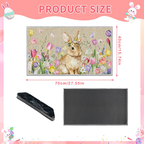 Romart door mat features corner grip - steadier placement for busy entryways