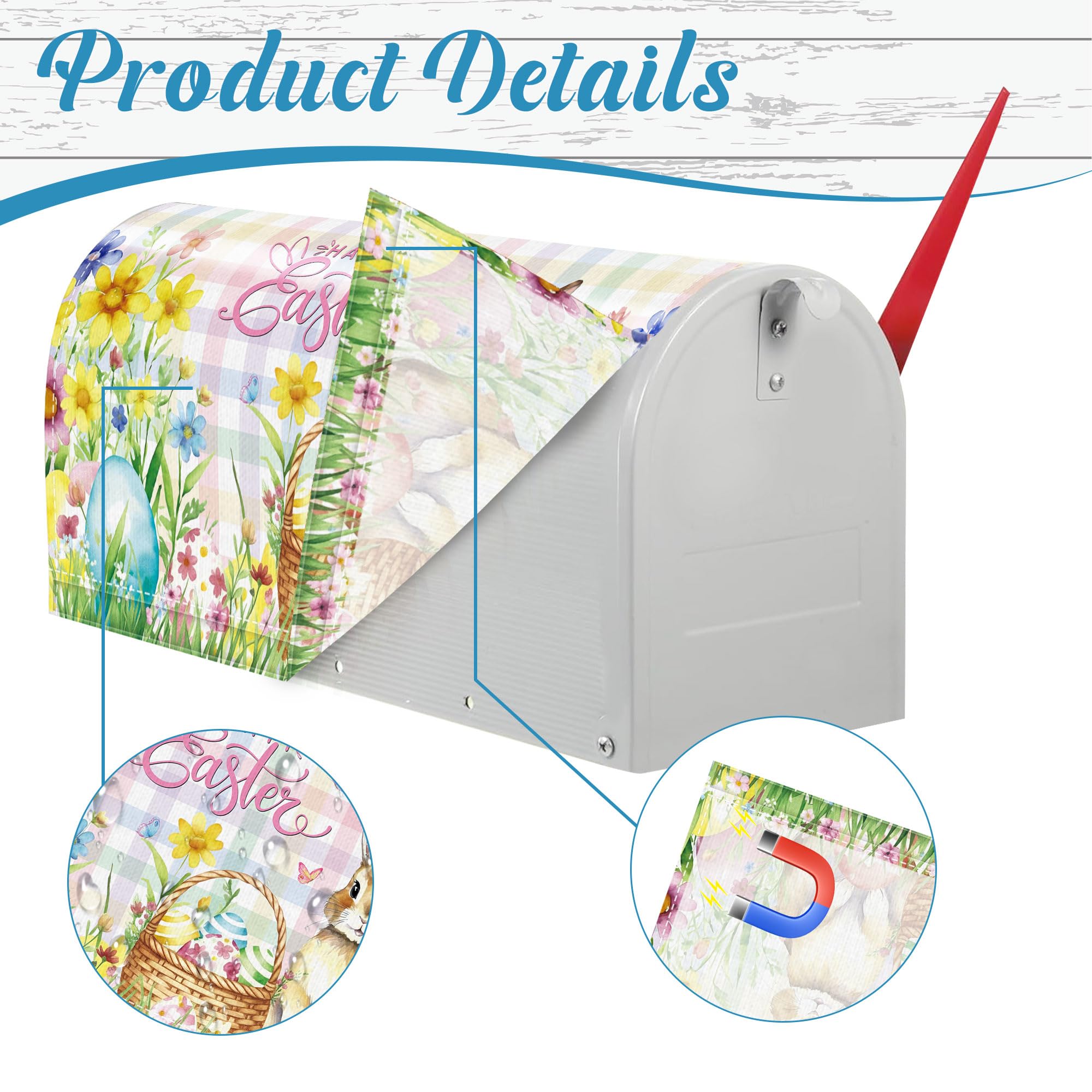 Romart Easter mailbox cover pastel background brightens entryways