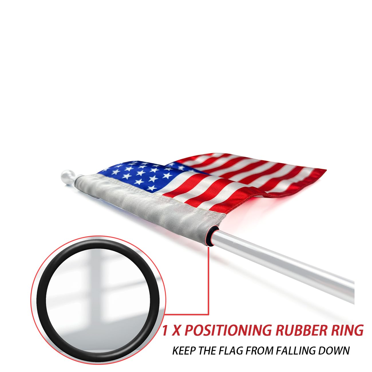 ROMASO 6x9 flag uses bright colors through advanced printing.