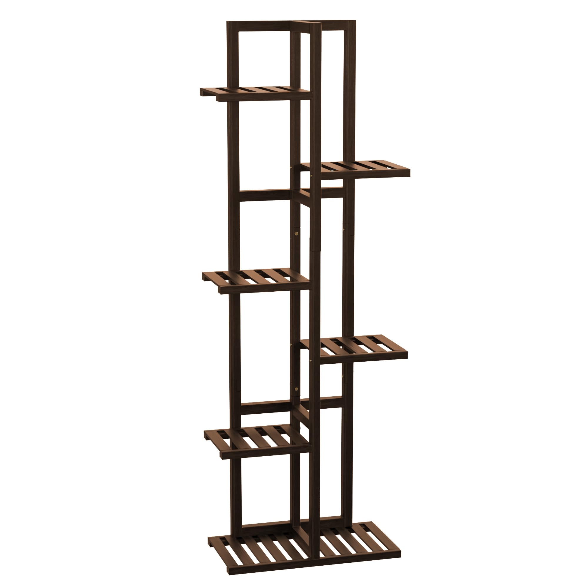 ROMGUAR CRAFT tall freestanding stand stores decor items or books.