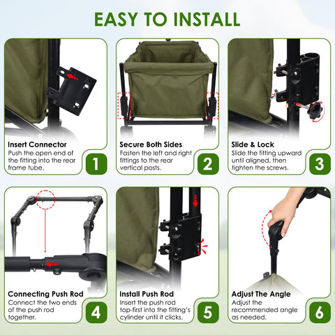 ROMILTON easy push-pull wagon upgrade invites smoother outdoor handling.