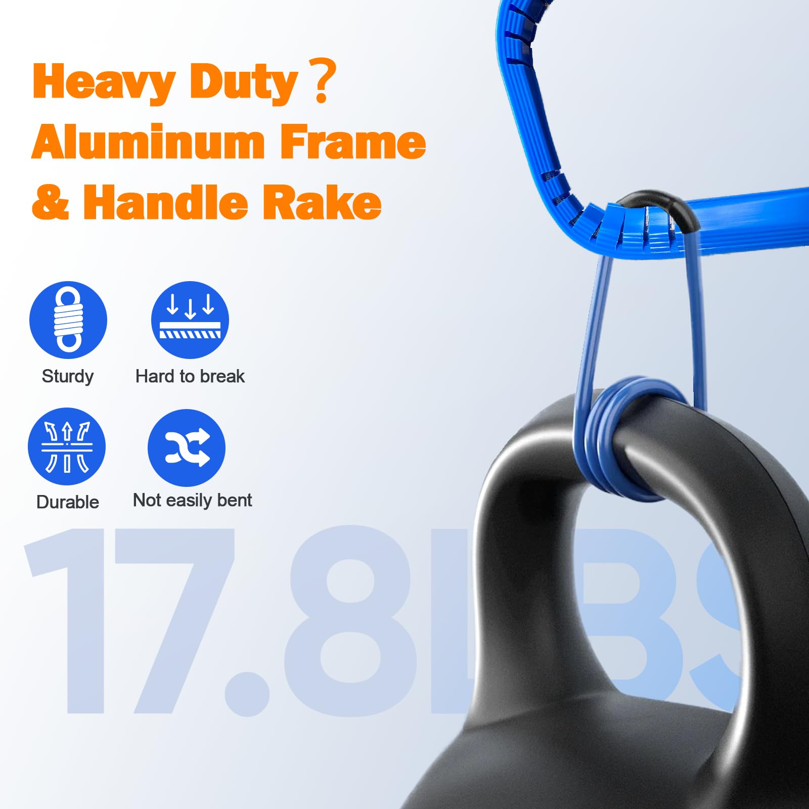 ROMIVO heavy-duty aluminum frame delivers sturdy, durable pool cleaning performance.
