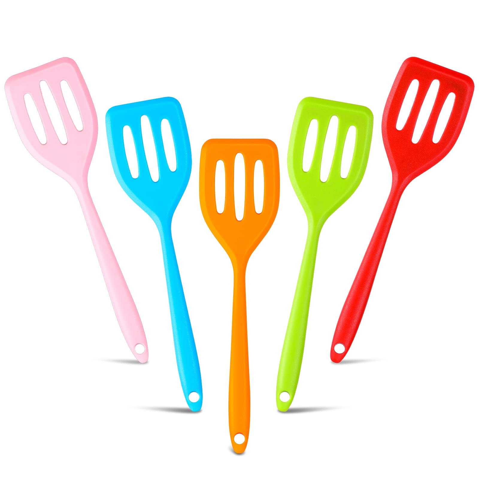 Romooa orange small silicone spatula ideal for delicate flips and eggs