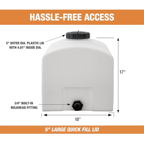 RomoTech 82123899 UV-stabilized outdoor tank ready for sun and weather exposure.