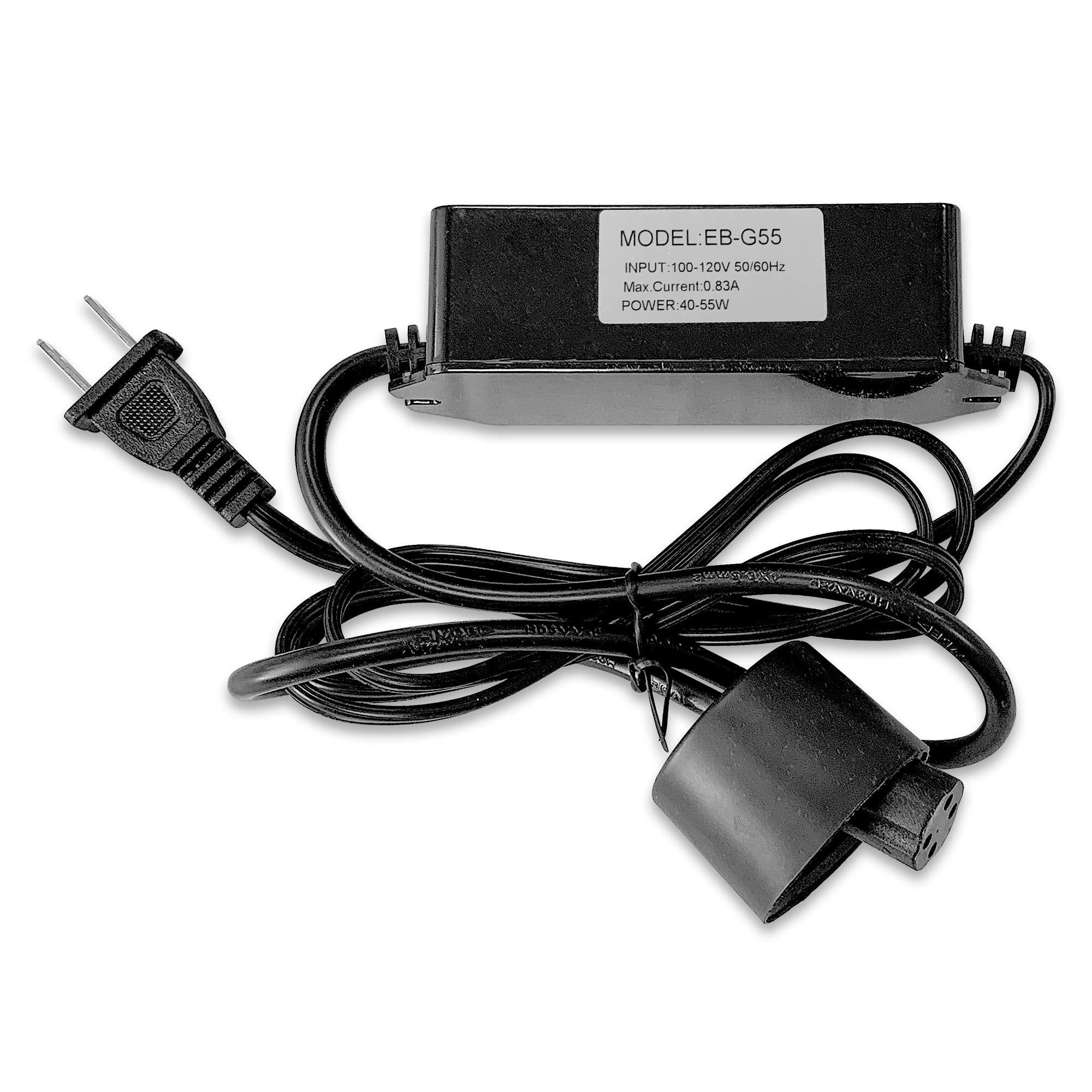 Ronaqua ballast side view highlighting four-prong lamp connection