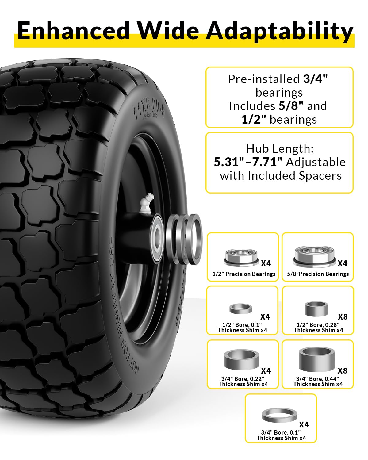 RONPOW tire on damp ground delivers solid traction for safe mowing.