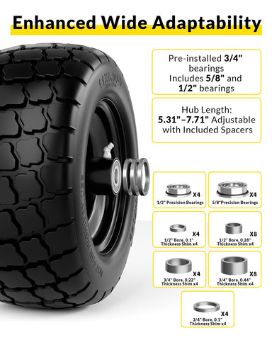 RONPOW tire on damp ground delivers solid traction for safe mowing.