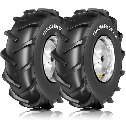 RONPOW 13x5-6 rear-tine tire and wheel for durable field performance