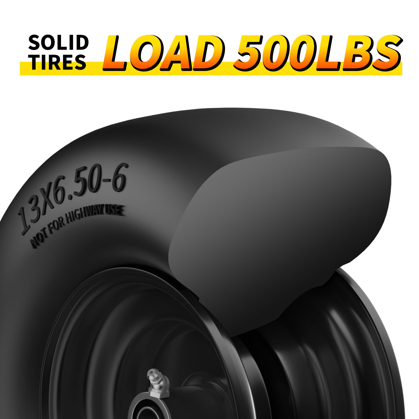 RONPOW installation ready tire with spacers and hardware
