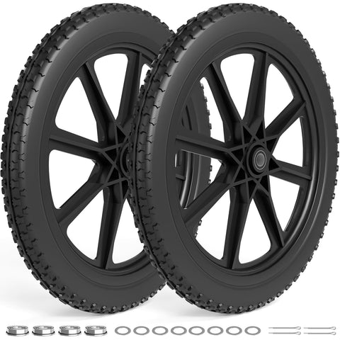 RONPOW 20-inch flat-free wheel for quick installation on wheelbarrows