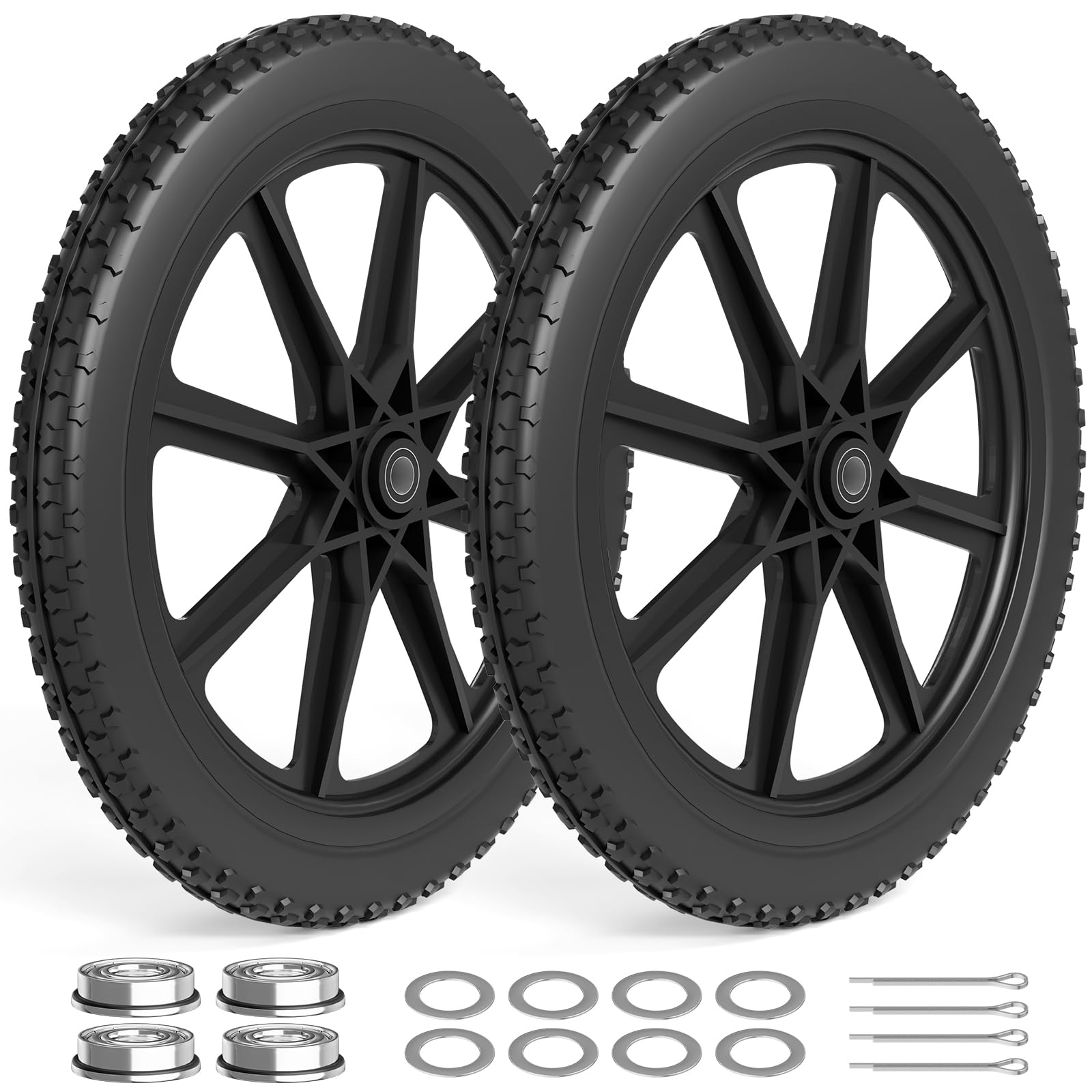 RONPOW wheel pair supports up to 400 pounds for heavy-duty tasks