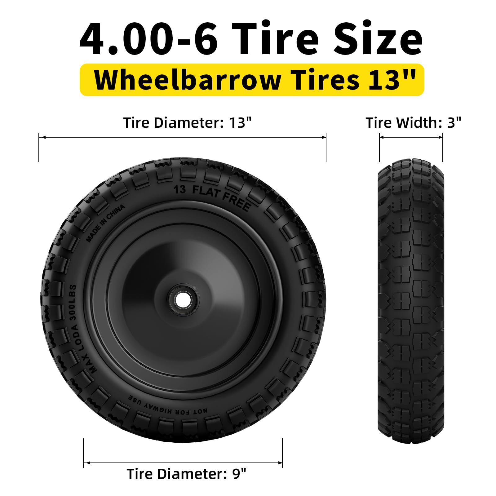 RONPOW all-terrain tread provides stable traction across surfaces