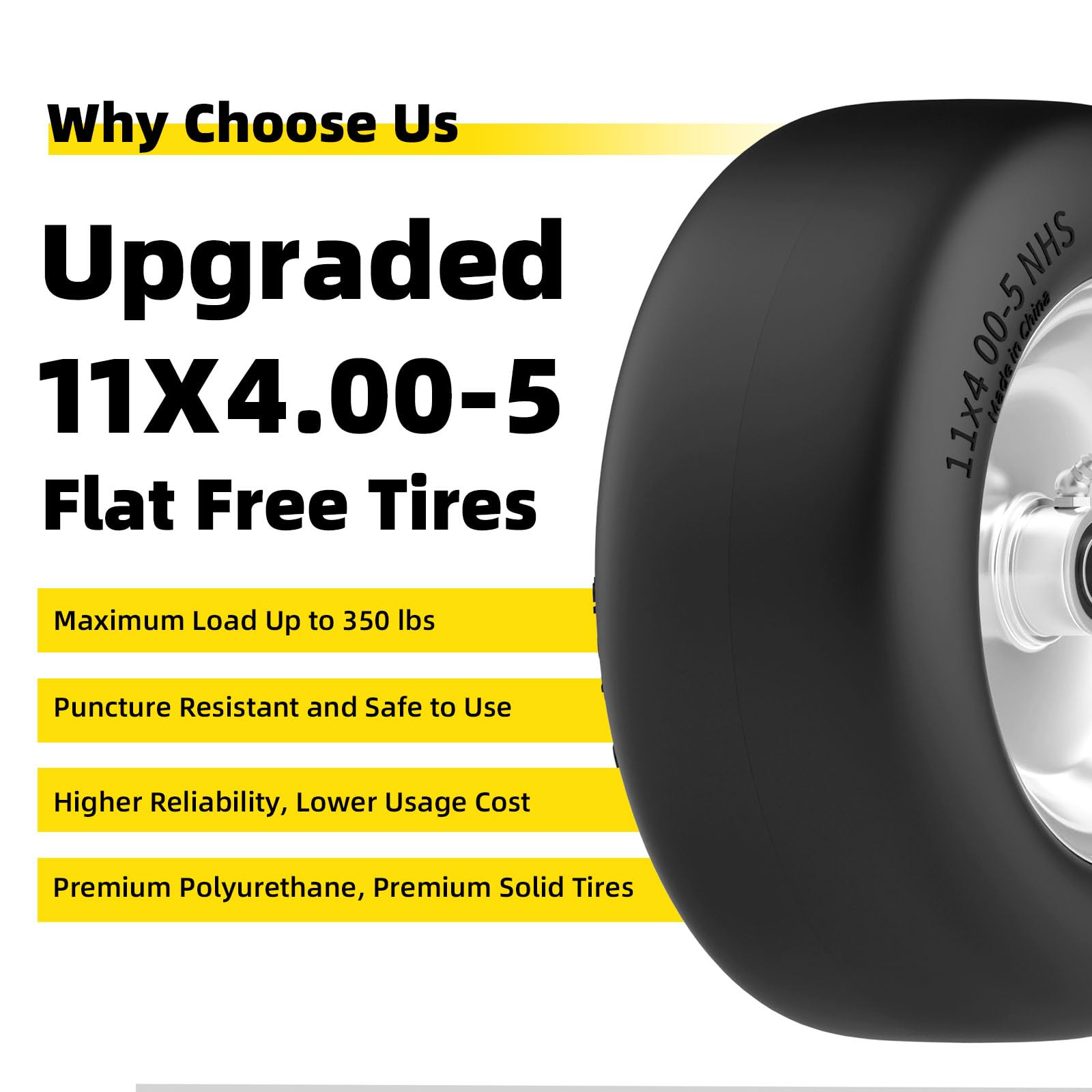 RONPOW axle bore 3-4-inch demonstrates quick, secure fit.
