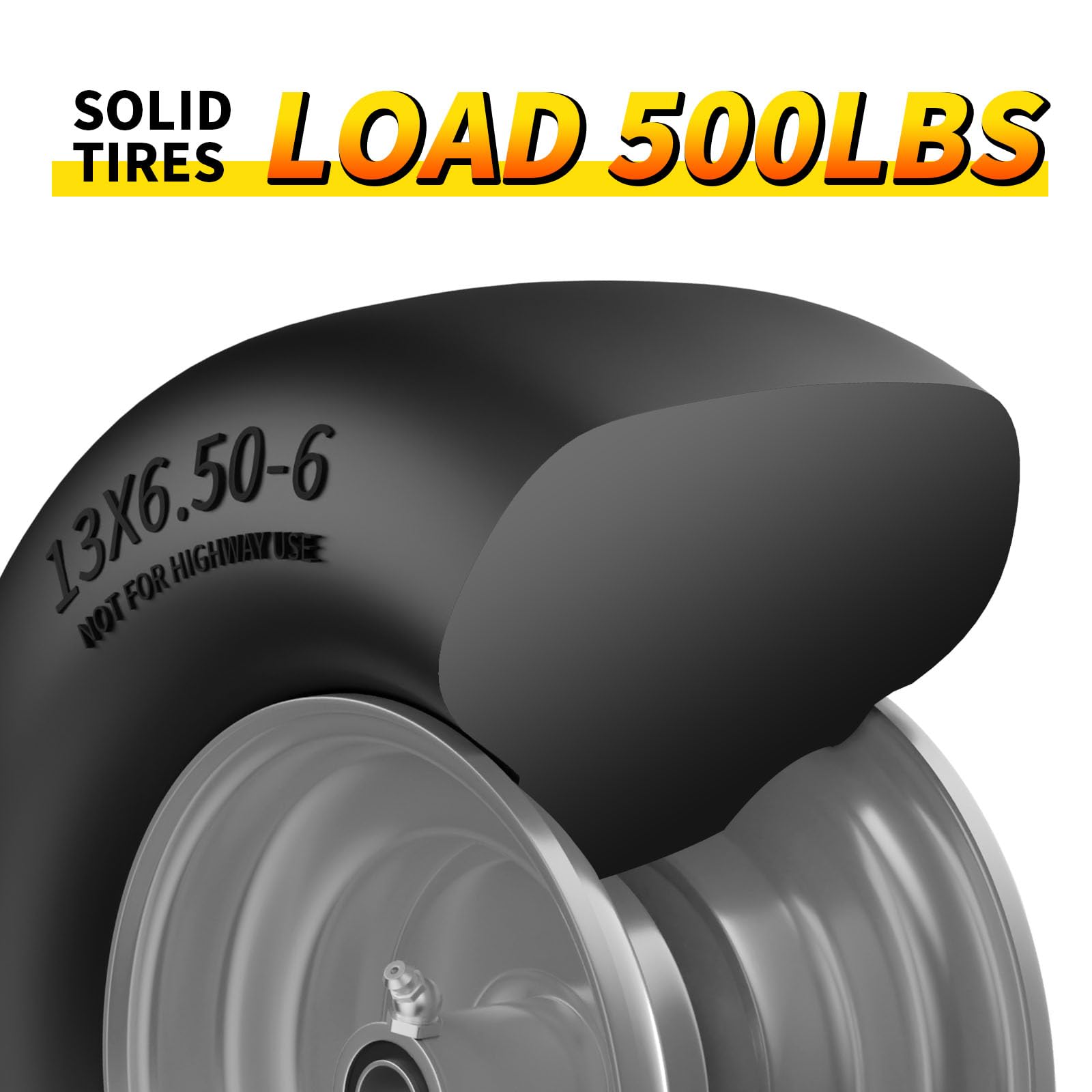 RONPOW 13x6.50-6 tires fit most zero-turn mowers for residential use.