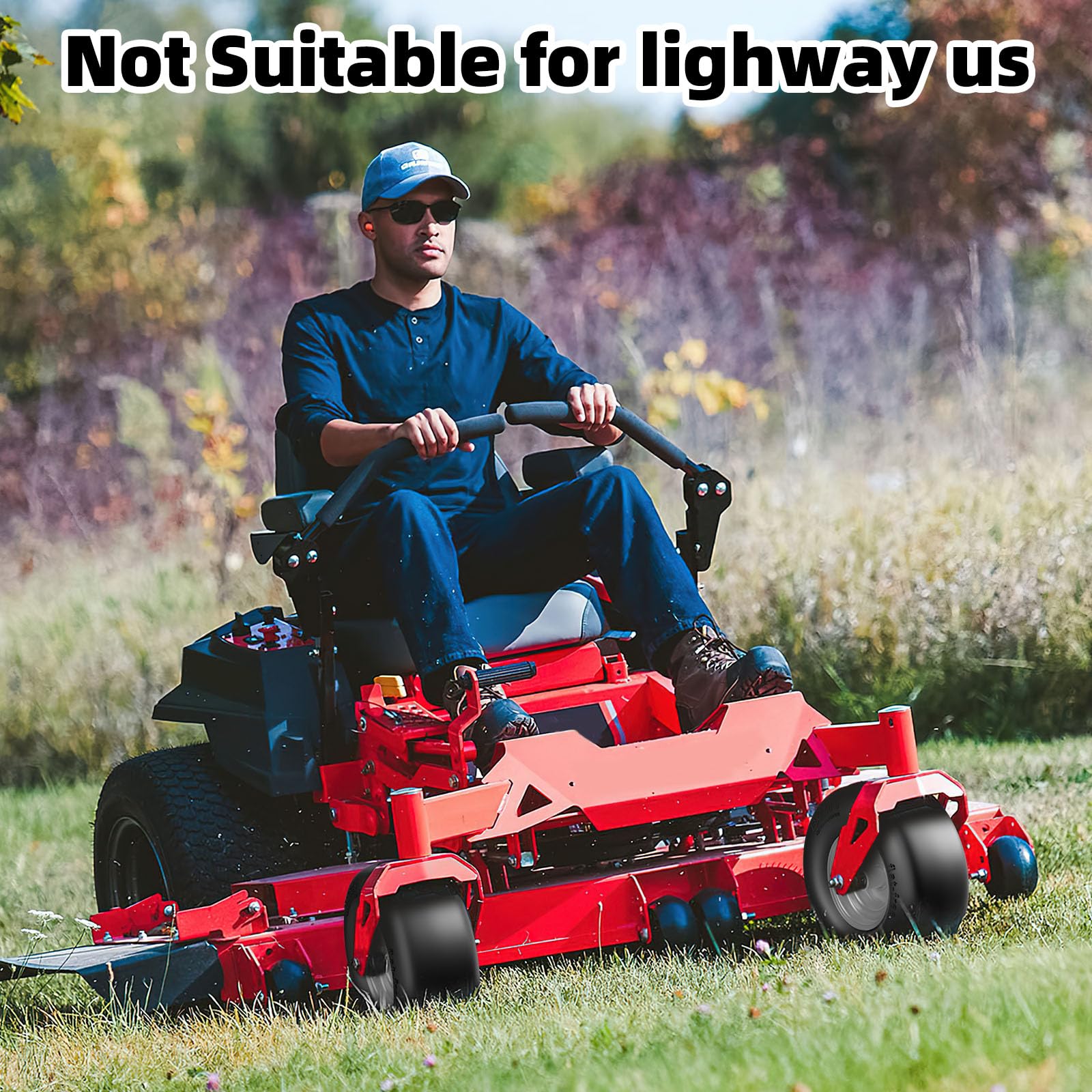 RONPOW installation kit components enable quick tire replacement on compatible mowers.
