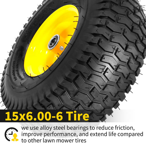 RONPOW lawn tire assembly 3-offset hub supports stable mowing.
