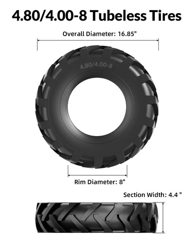 RONPOW deep-tread traction view highlights grip on mud.