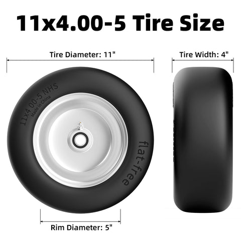 RONPOW tire-wheel assembly demonstrates quick install for faster mower maintenance.