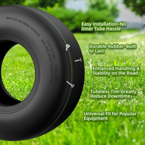 RONPOW turf tread protects turf and maintains ground contact during mowing.