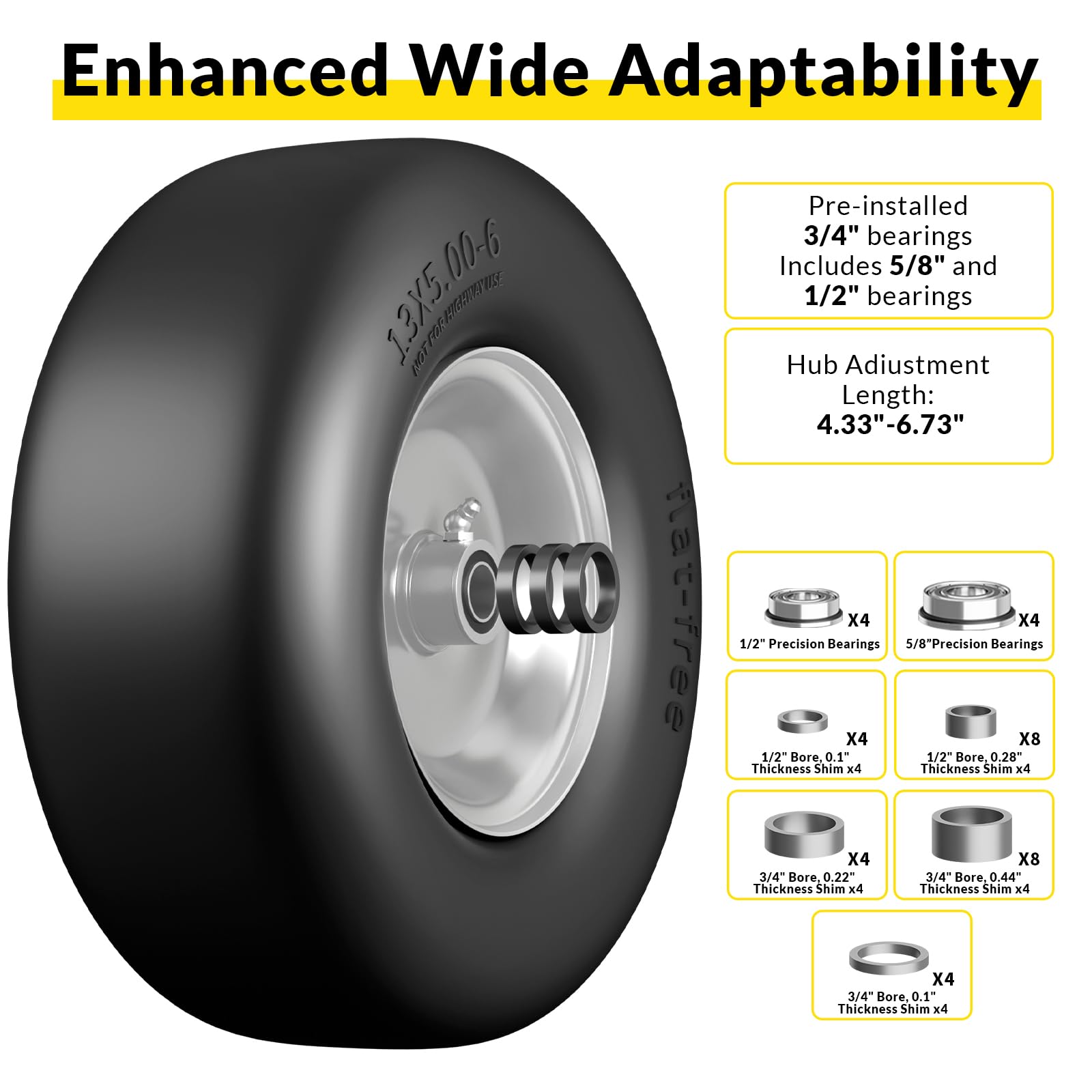 RONPOW universal compatibility with zero-turn mowers and garden tractors.