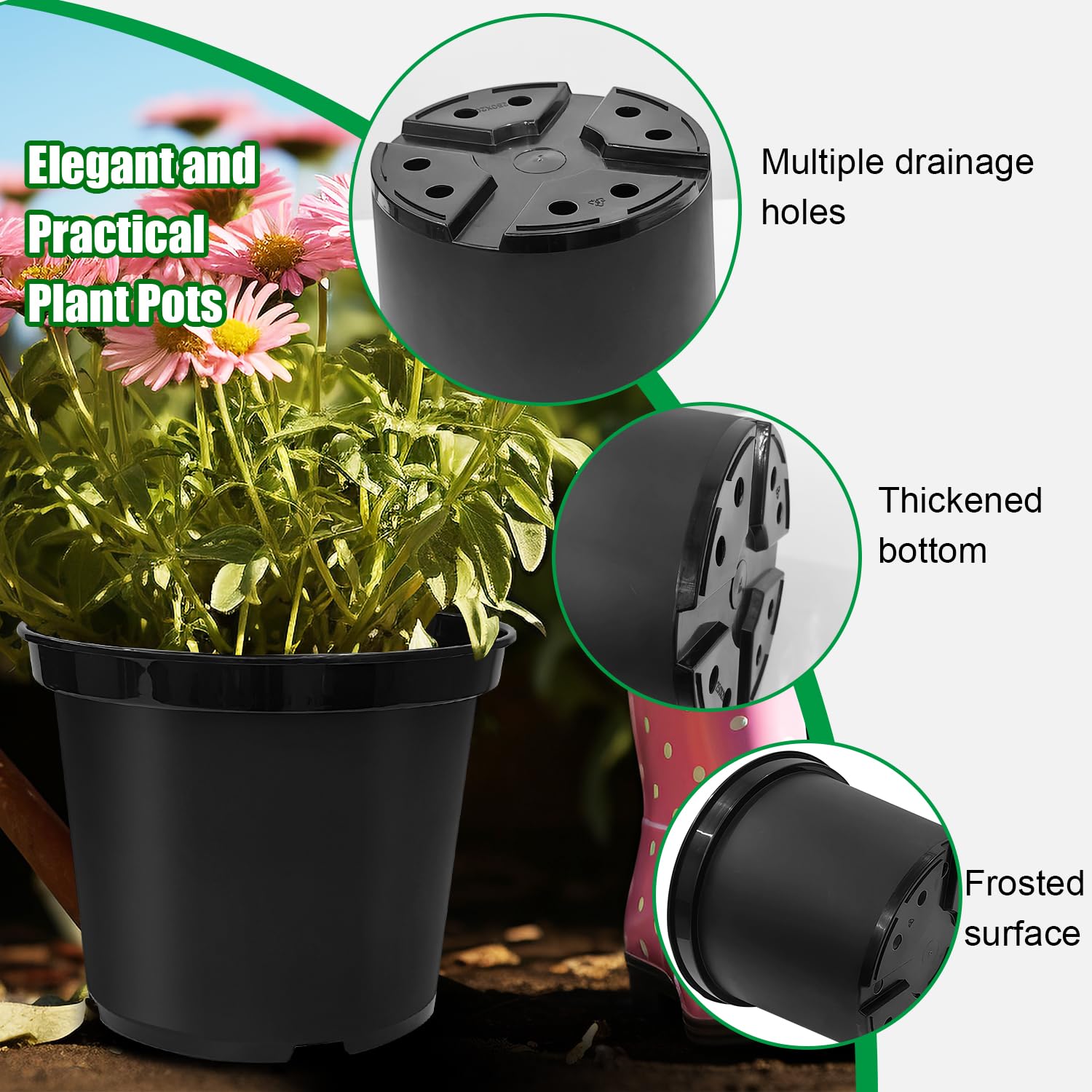 RooTrimmer 12-inch pot textured surface to prevent slipping