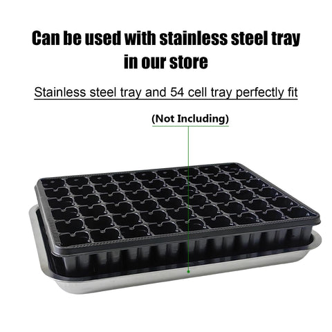 RooTrimmer seed tray showcased in an indoor garden setup for year-round growing.