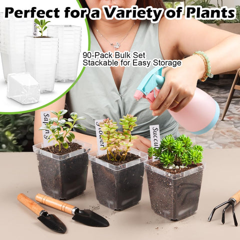 RooTrimmer pots enable gentle transplanting without root damage.