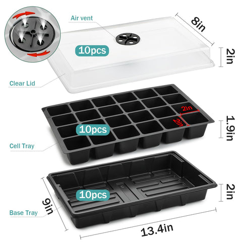 RooTrimmer heavy-duty seed trays designed for reuse across seasons