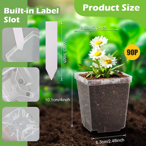 RooTrimmer square pots fit standard 1020 trays for tidy setups.