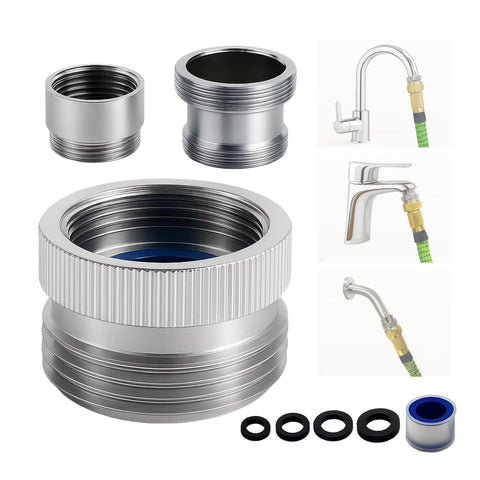 ROOGSIH faucet adapter with chrome-brass finish for durable, corrosion-resistant use.
