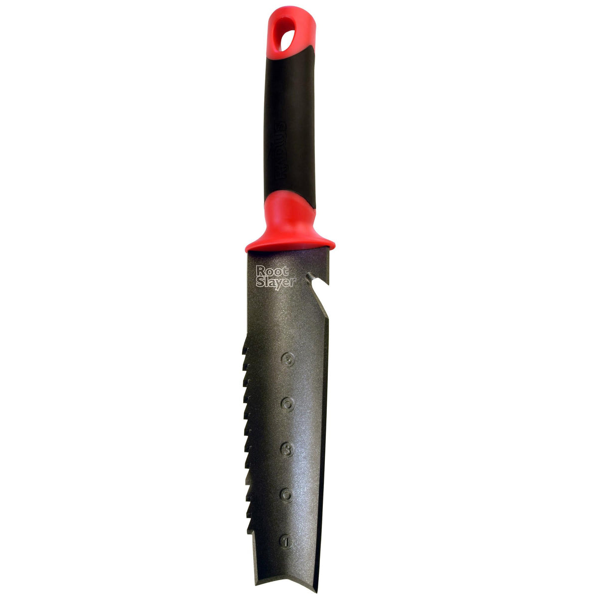 Root Slayer 16211 garden knife with serrated blade for tough digging and root cutting.