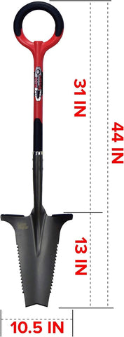 Root Slayer with V-shaped tip ready to pierce soil and roots