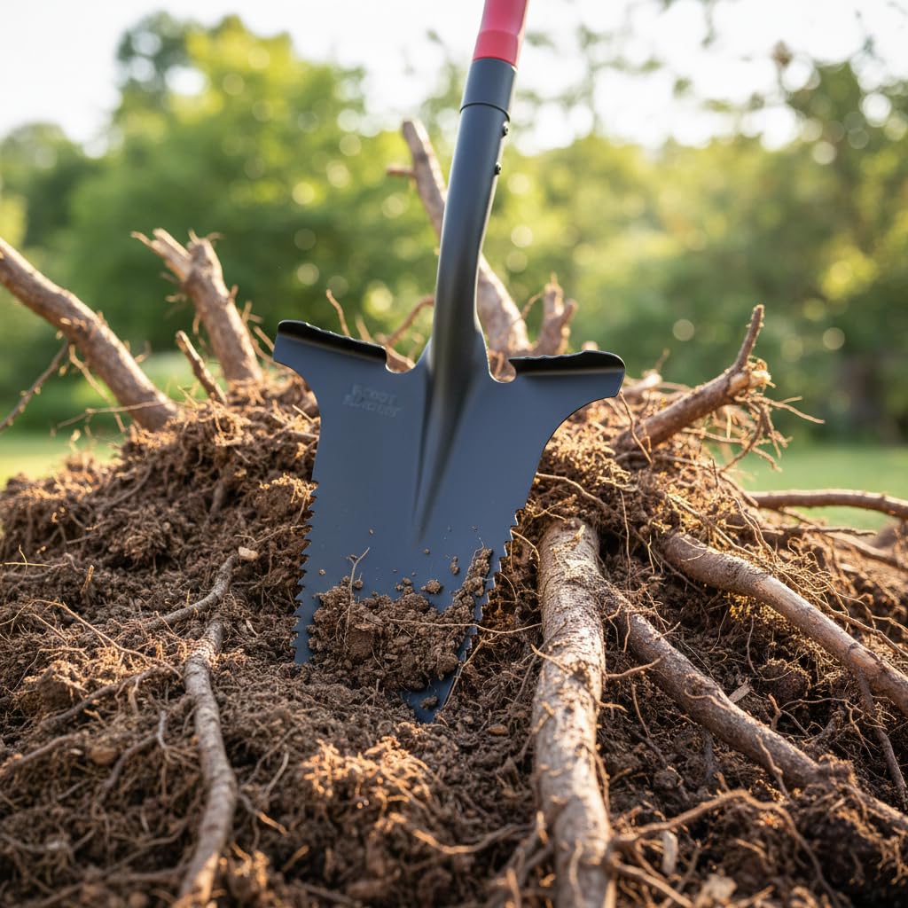 Root Slayer RS220-001 V-shaped cutting tip enables easy root and soil separation