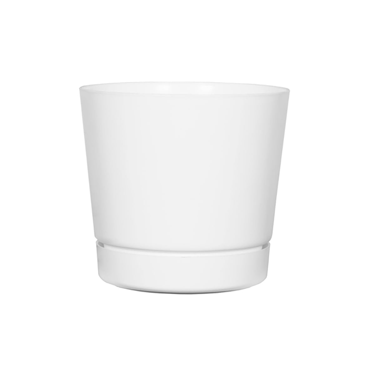 Root & Vessel Novelty Majestic pot with glossy white angled view for modern interiors.
