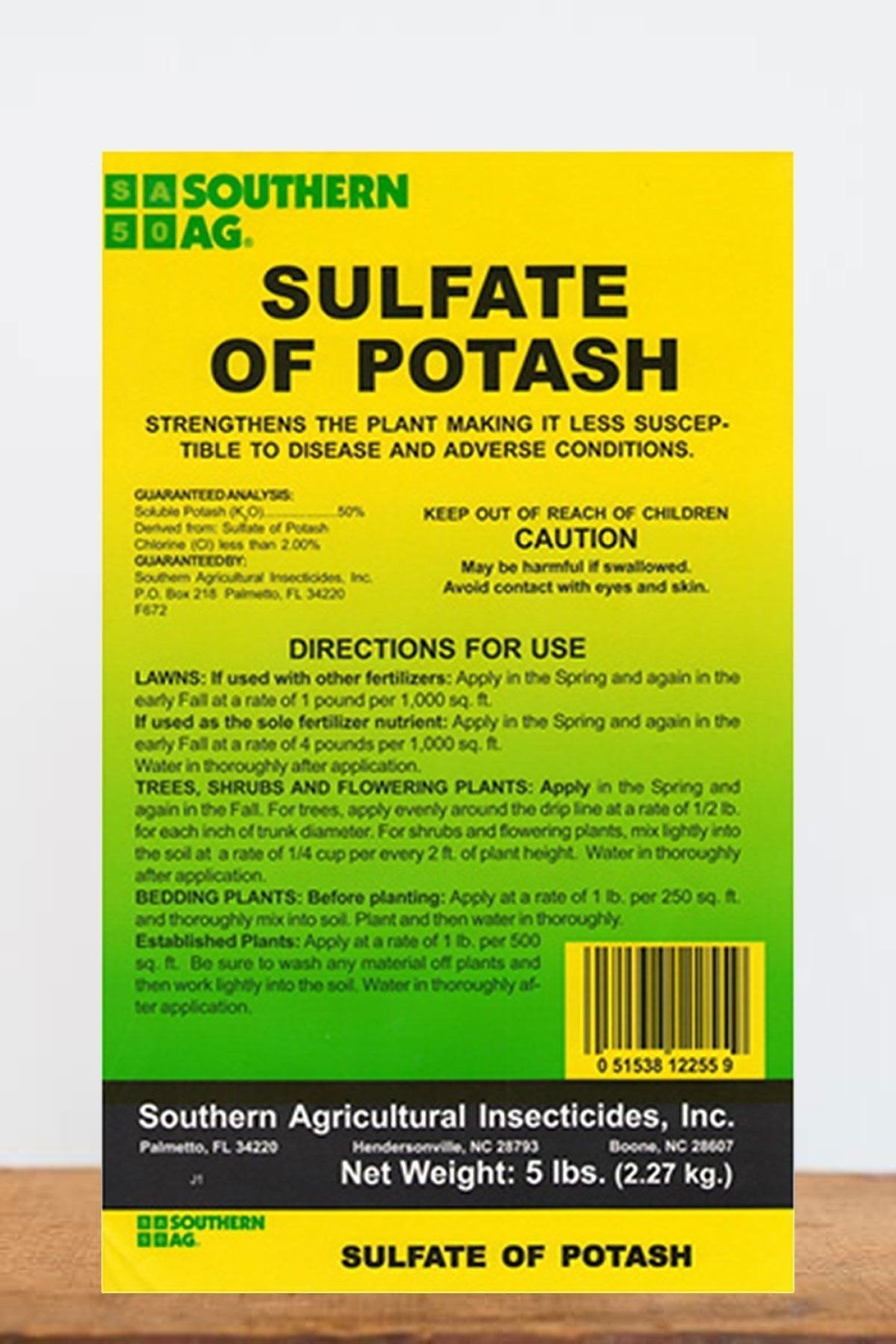 Root 98 Warehouse Southern Ag sulfate of potash granules boost soil potassium for stronger roots