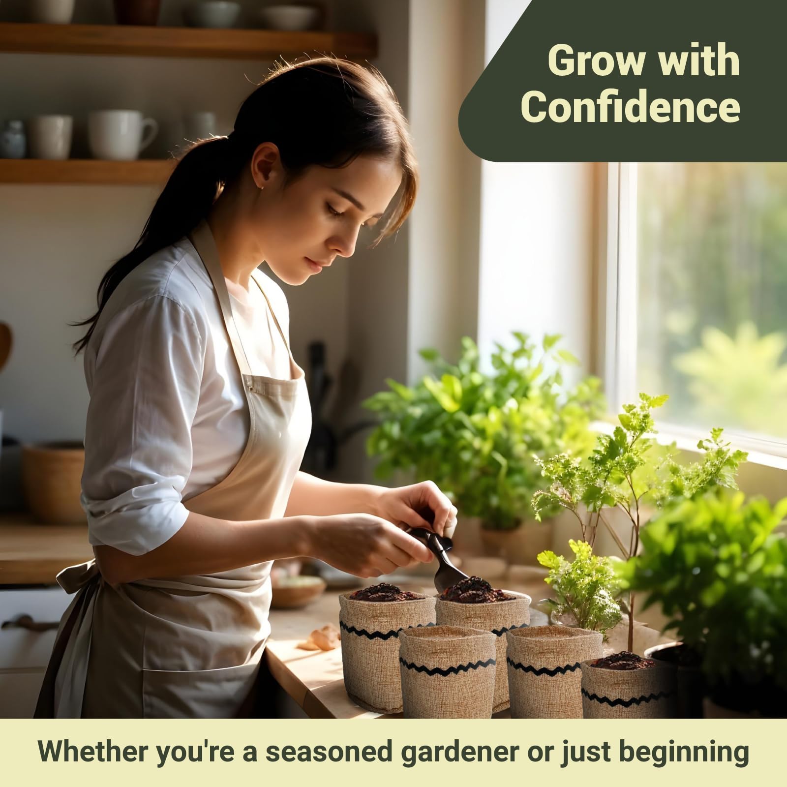 ROOTCRAFT step-by-step care guide supporting herb growth